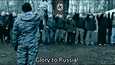 Vuonna 2008 valmistunut Rossija 88 -elokuva kertoi moskovalaisista uusnatseista. Kuvakaappaus elokuvasta.