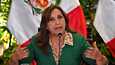 Dina Boluarte on Perun ensimmäinen naispresidentti.