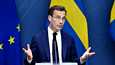 Ruotsin pääministeri Ulf Kristersson haluaa kovempia toimia rikollisuuden kitkentään.