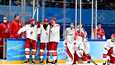 Venäjän miesten jääkiekkomaajoukkue oli pettynyt Suomelle olympiafinaalissa kärsityn tappion jälkeen.