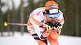 Ristomatti Hakola miesten 50 km:n hiihdossa Rovaniemen SM-hiihdoissa 3. huhtikuuta 2022.
