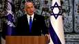 Israelin Likud-puolueen puheenjohtaja Benjamin Netanyahu puhui Jerusalemissa 13. marraskuuta.
