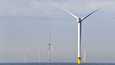 Ruotsin valtion omistama energiayhtiö Vattenfall on yksi Euroopan suurimmista sähköntuottajista. Kuvassa yhtiön tuulivoimala Hollannin Scheveningenin edustalla.