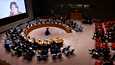 Заседание Совета Безопасности ООН в прошлую субботу. На нём рассматривалось требование наказать Иран за поставки беспилотников в Россию. Фото: Спенсер Платт / AFP