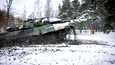 Leopard 2 A 6 -taistelupanssarivaunun käyttöä koulutettiin Parolassa tammikuussa.