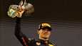 Max Verstappen juhli F1-maailmanmestaruutta sunnuntaina.