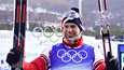 Aleksandr Bolšunov juhli Pekingin olympialaisissa muun muassa 50 kilometrin (v) voittoa.