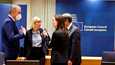 Ruotsin pääministeri Magdalena Andersson keskusteli Suomen pääministerin Sanna Marinin (sd) kanssa ennen EU:n huippukokouksen alkua torstaina Brysselissä. 