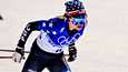 Jessica Diggins hiihti hopealle Pekingin olympialaisten 30 kilometrin kisassa. 