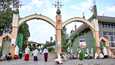 Ortodoksikristittyjä kävi sisään Abune Aregawin kirkon portista Tigrayn osavaltion pääkaupungissa Mekelessä Etiopiassa kesäkuussa.