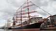 Maailman suurimpiin kuuluva purjelaiva Sedov kuvattiin Turussa Tall Ships Races -tapahtuman yhteydessä heinäkuussa 2017. 