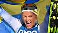 Frida Karlsson sai juhlia Planicassa hopeaa yhdistelmäkilpailun jälkeen. Hän sivakoi hopeaa myös 10 kilometrin vapaan hiihtotavan kilpailussa.