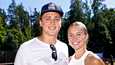 Eetu Selänne oli tyttöystävänsä Abbey Weaverin kanssa kesällä 2021 paikalla tennisturnauksessa Kalastajatorpan tennisklubilla.