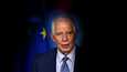 EU:n ulkopolitiikan johtaja Josep Borrell puhui tiedotustilaisuudessa Brysselissä elokuun puolivälissä.