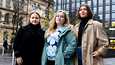 Heslingin yliopiston viestinnän opiskelijat Lyydia Laukkanen, Anna Enbuske ja Mona Zabihian ovat huolissaan opiskelijatovereidensa kohtaamasta vähättelystä ja kiusaamisesta.