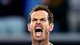 Andy Murray huusi voitonriemussaan Australian avointen toisella kierroksella.