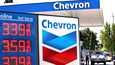 Öljy-yhtiö Chevronin bensiiniasema Novatossa, Kalifoniassa. 