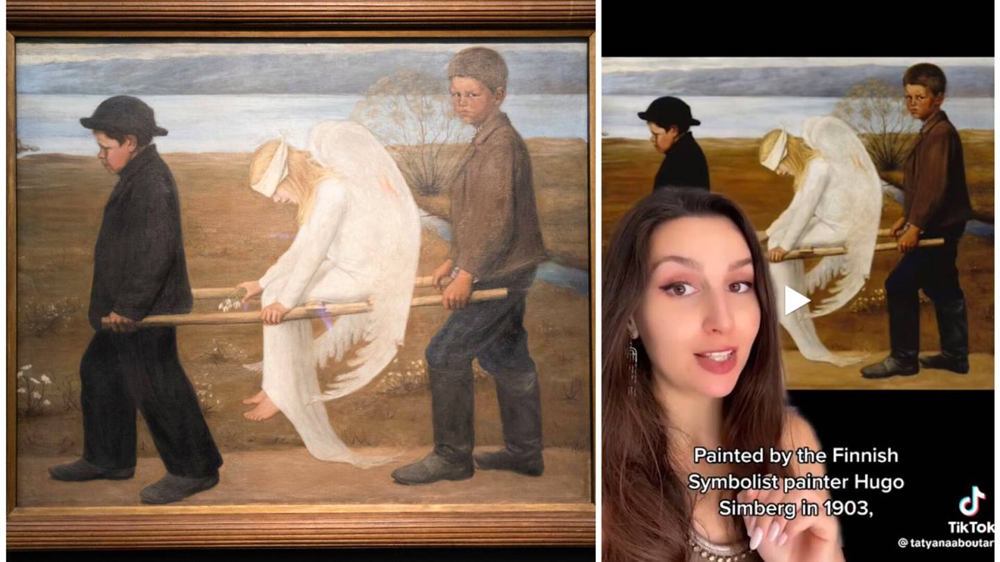 Taide | Hugo Simbergin klassikko­maalaus nousi kansain­väliseksi Tiktok-hitiksi
