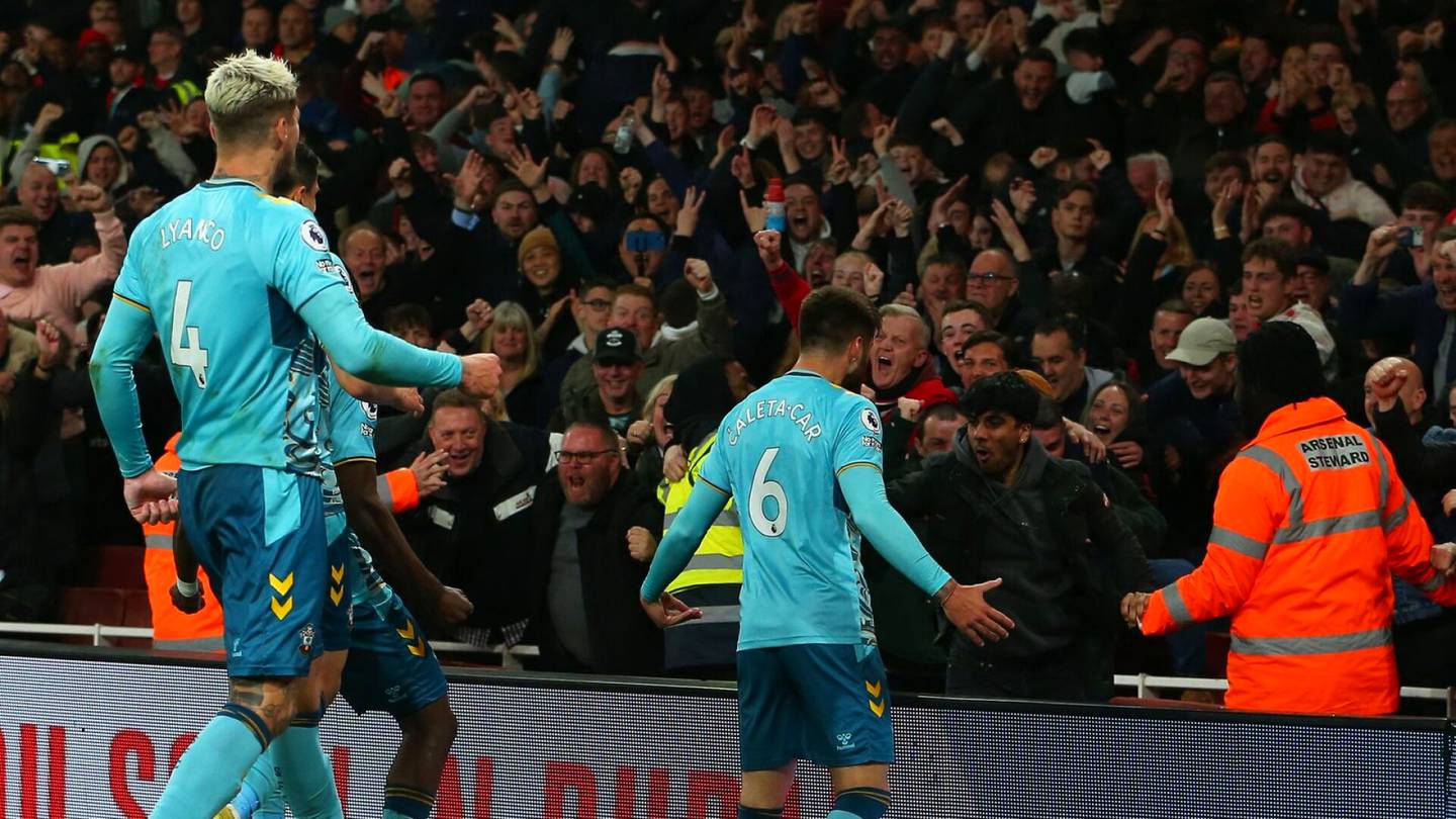 Valioliiga | Altavastaaja Southampton yllätti pelaamalla 3–3-tasapelin Arsenalia vastaan