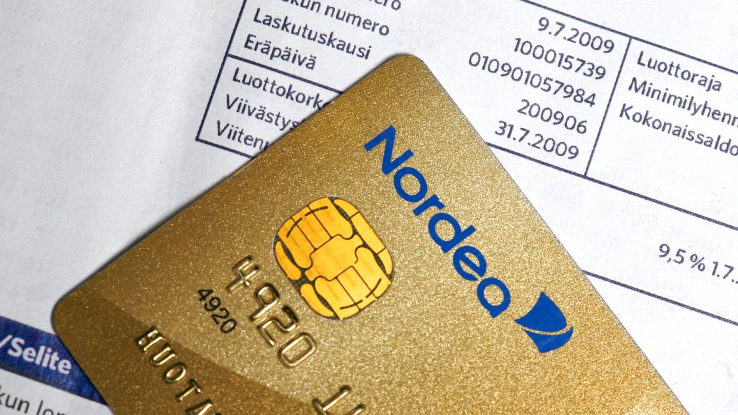 Pankit | Nordean korttien kate­varauksissa virheitä