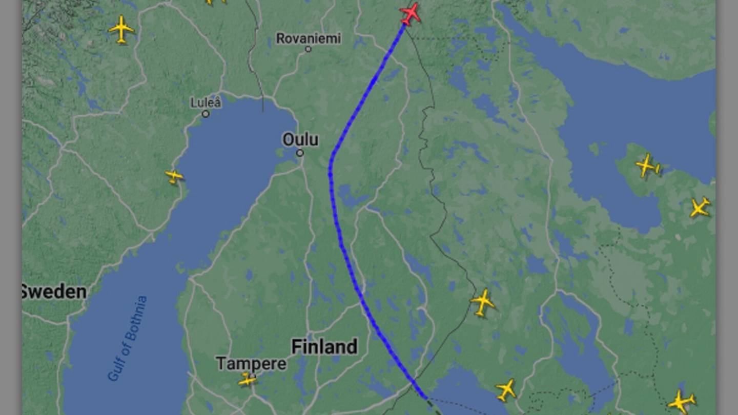 Turvallisuus | Venäläinen matkustajakone ilmestyi Suomen ylle nettikartalla – tästä se todennäköisesti johtui
