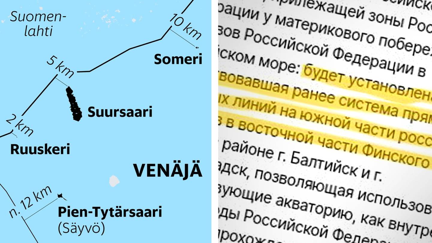 Merirajojen muuttaminen | Venäjän hanke meri­rajojen muuttamisesta etenee kesäkuussa – HS tutustui dokumentteihin