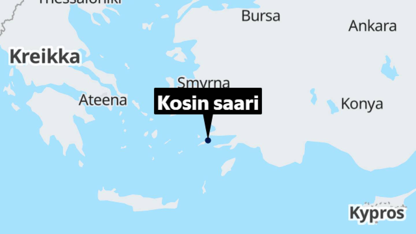Kreikka | Kymmeniä suomalaisia evakuoitu maasto­palon vuoksi Kosin saarella