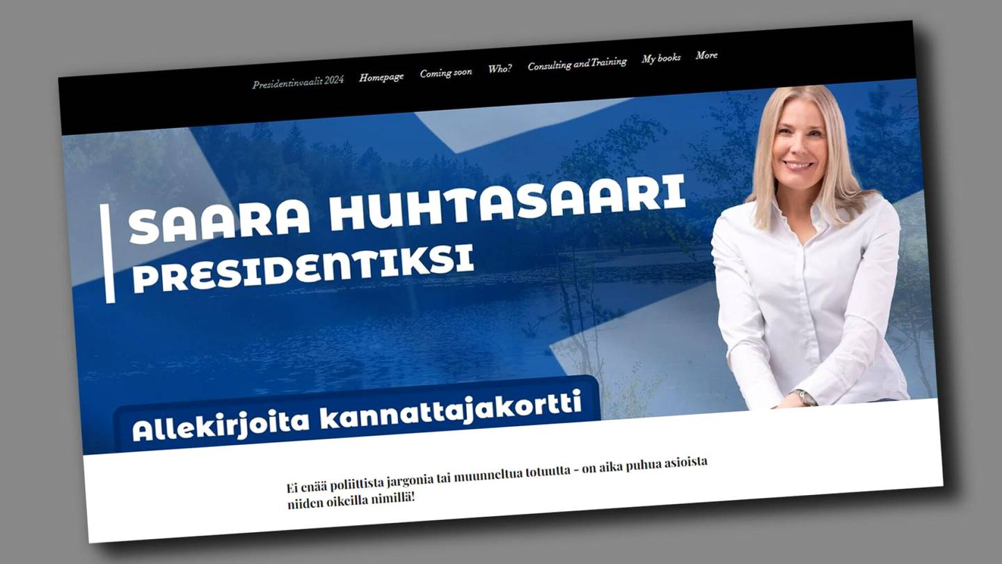 Presidentinvaalit | Laura Huhtasaaren sisko Saara Huhtasaari pyrkii presidentiksi valitsija­yhdistyksen kautta