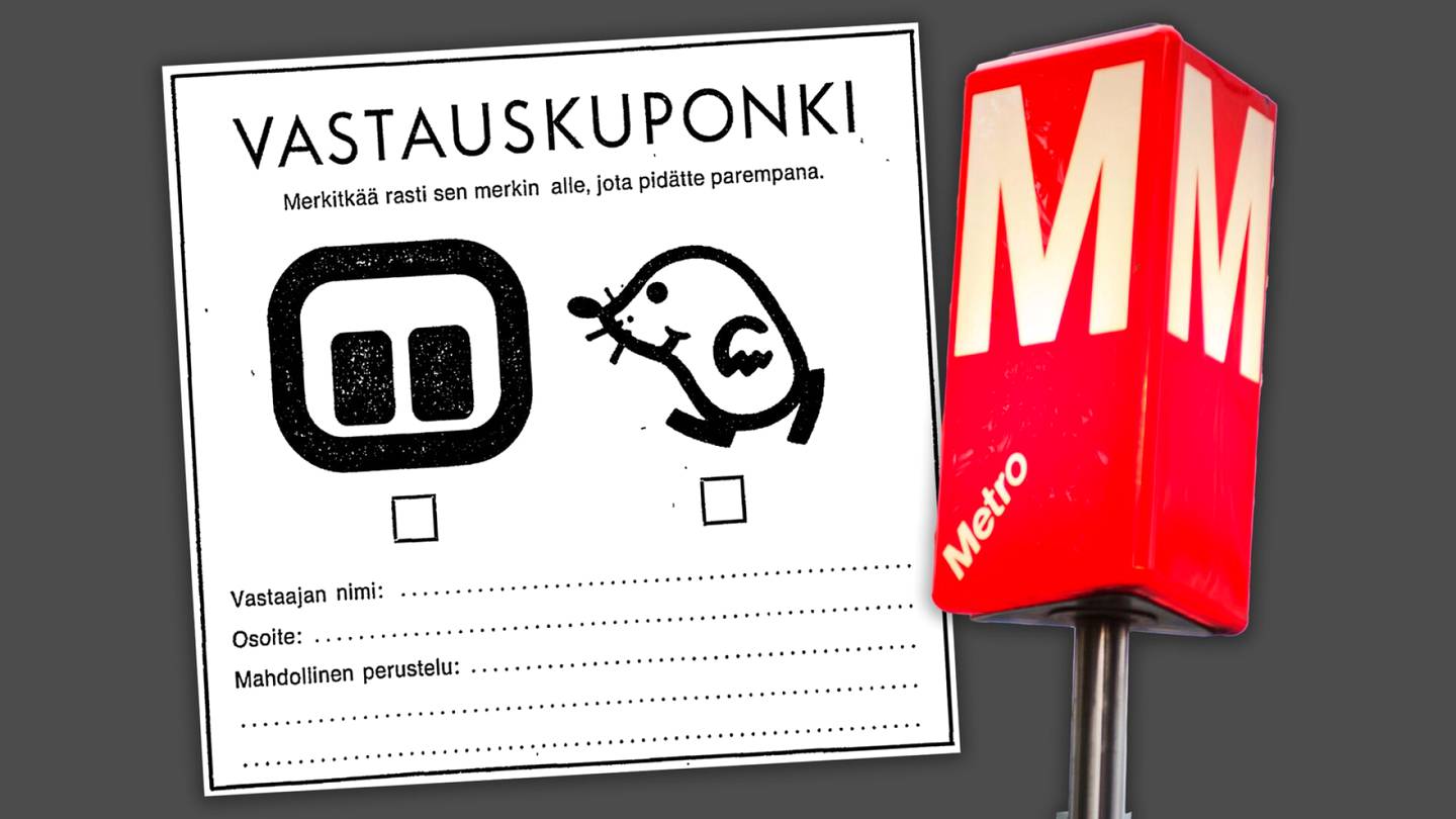 Historia | Jos kansa olisi päättänyt, tällainen Helsingin metron tunnus olisi nyt
