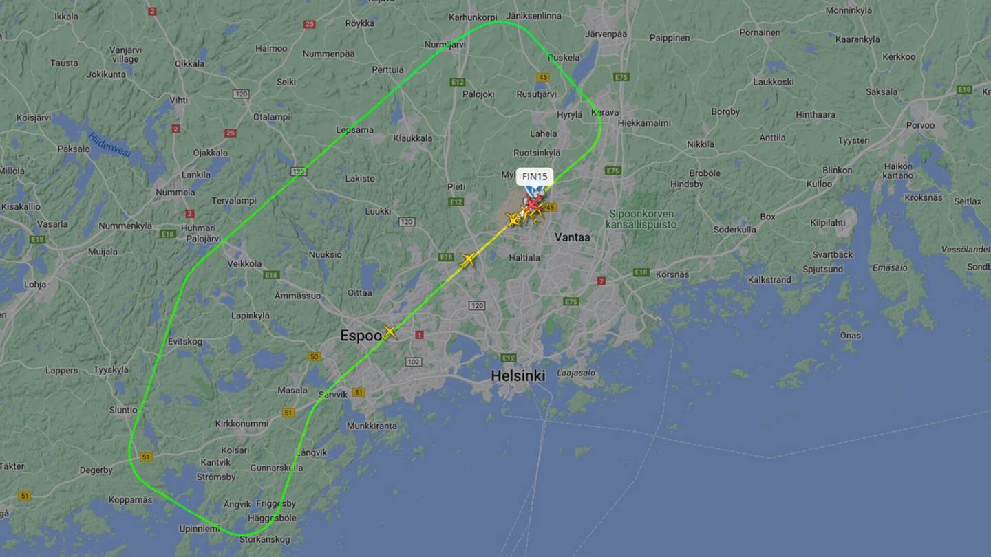 Helsinki-Vantaa | Finnairin lento New Yorkiin kääntyi takaisin teknisen vian takia