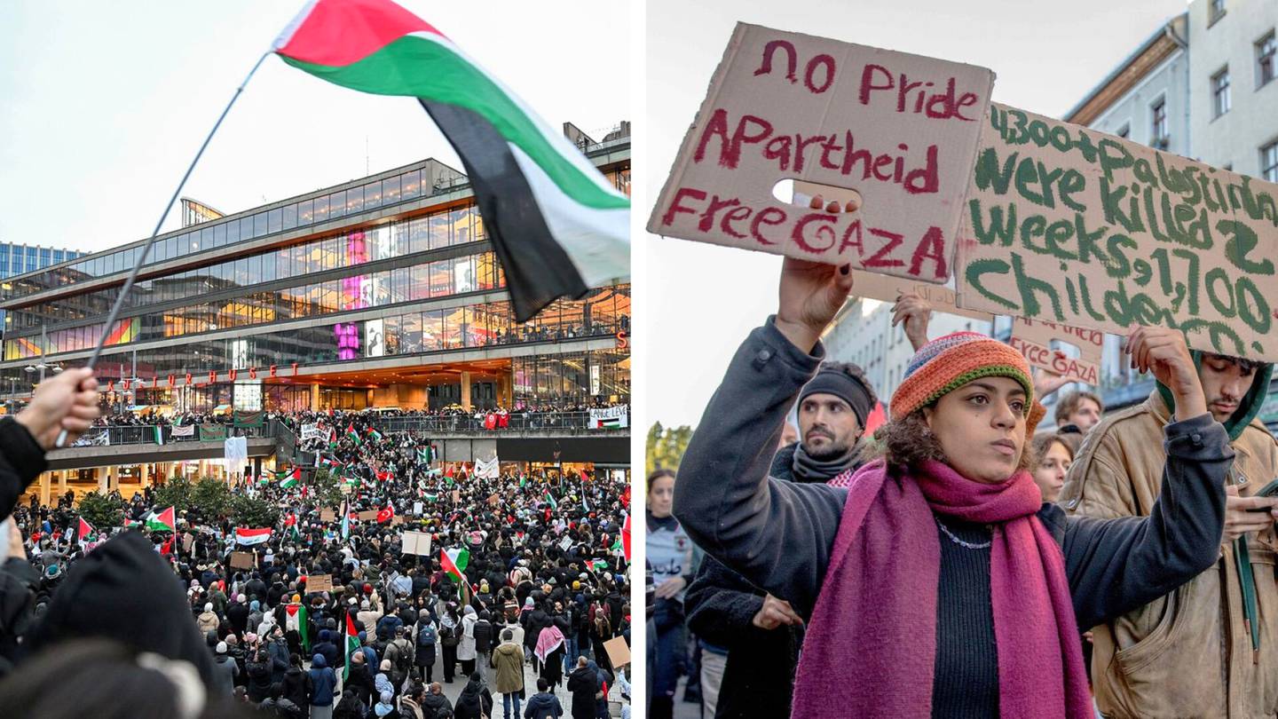 Gazan sota | Sergelin torin tapahtumat nostivat huolen juutalais­vihasta Ruotsissa, Saksassa mielen­osoituksia on jo kielletty