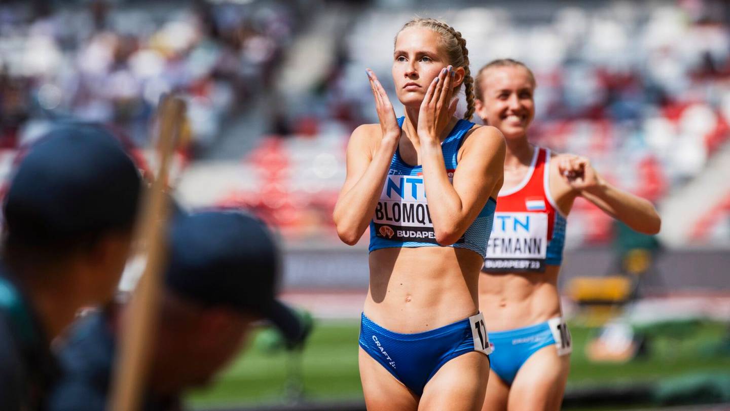 Yleisurheilun MM-kisat | Nathalie Blomqvistia odotti kulisseissa iloinen yllätys: tulos­liuska näytti omaa ennätystä