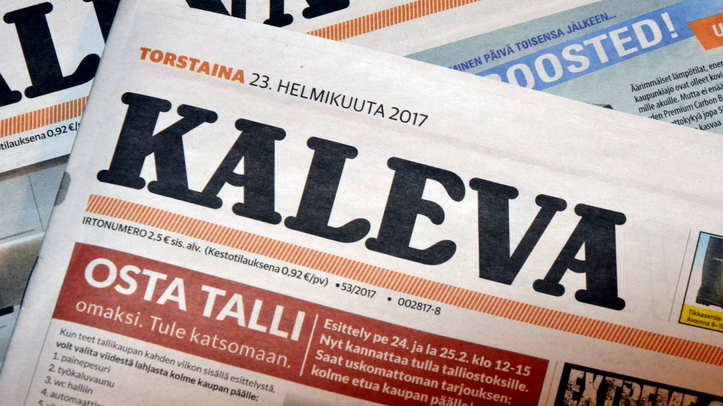 Media | Kaleva lopettaa sunnuntain paperilehden, lähes 50 irtisanotaan