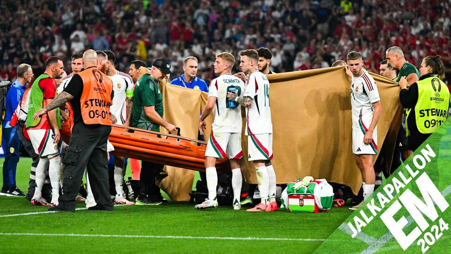 Jalkapallon EM-kisat | Vakavasti loukkaantuneesta Unkarin pelaajasta julkaistiin kuva sairaala­pediltä