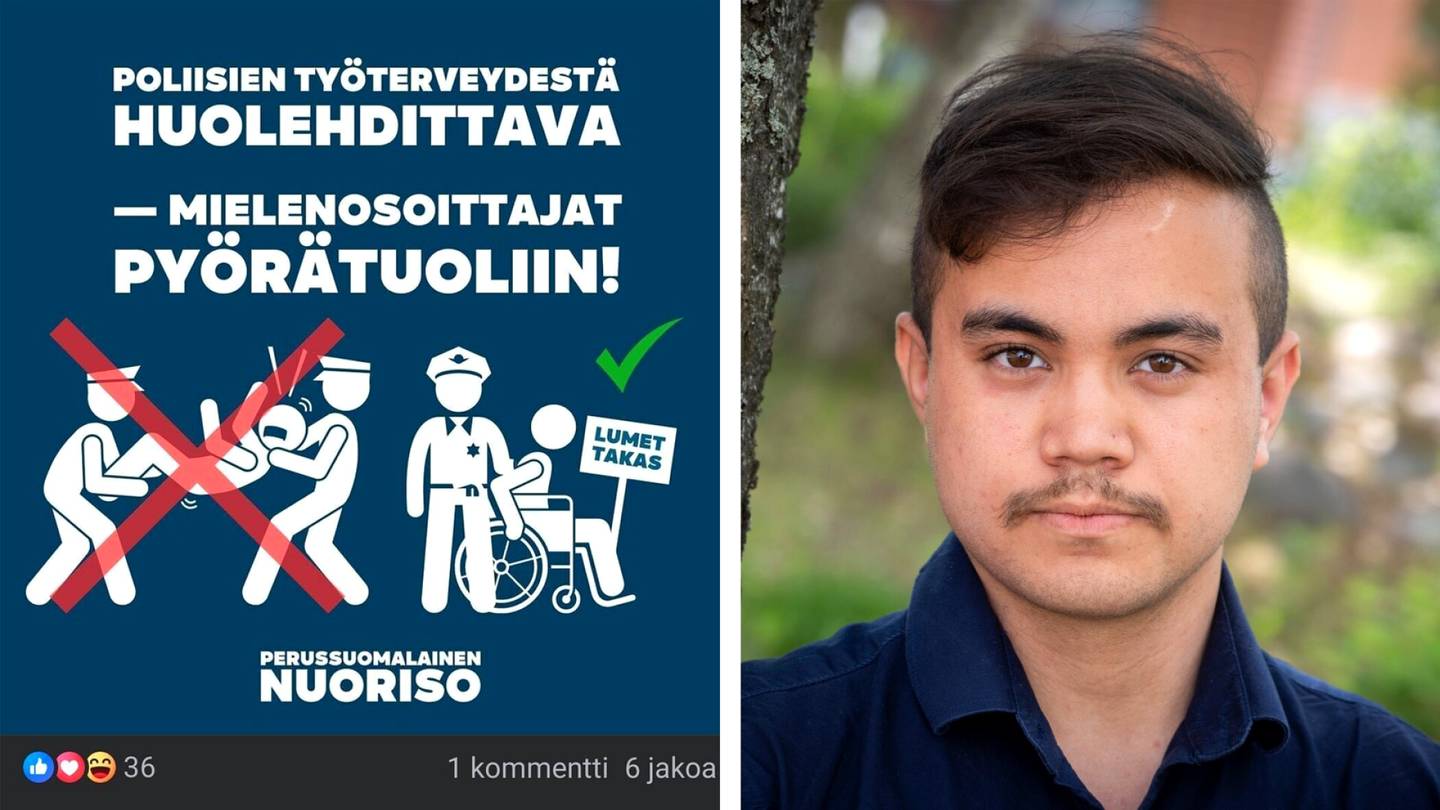 Some | Perus­suomalaisten nuoriso­järjestö vaati ”mielen­osoittajia pyörä­tuoliin” – Näin järjestö selittää poistamaansa julkaisua