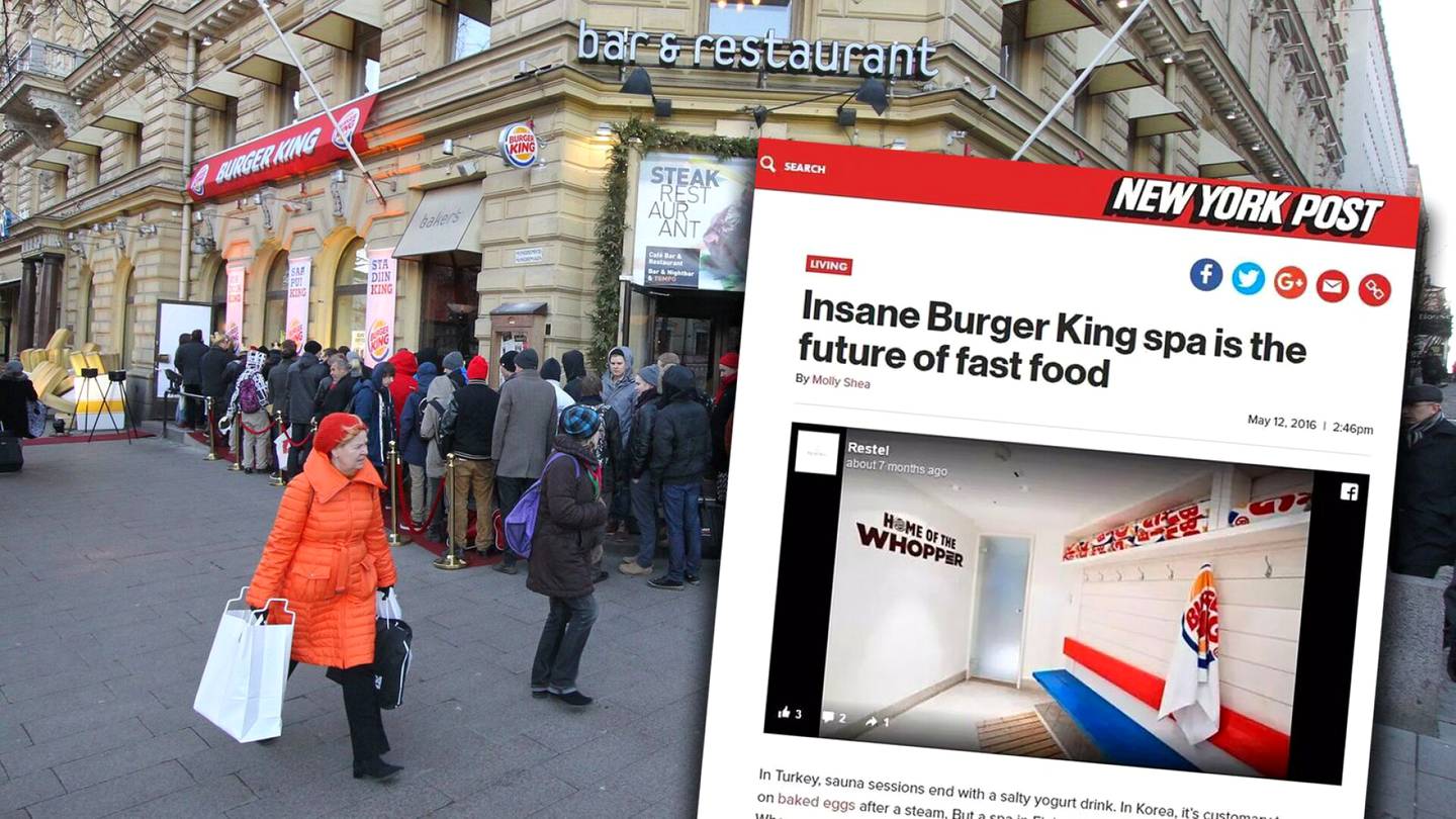 HS Helsinki | Maailman ensimmäinen Burger King -sauna katosi vähin äänin Helsingistä