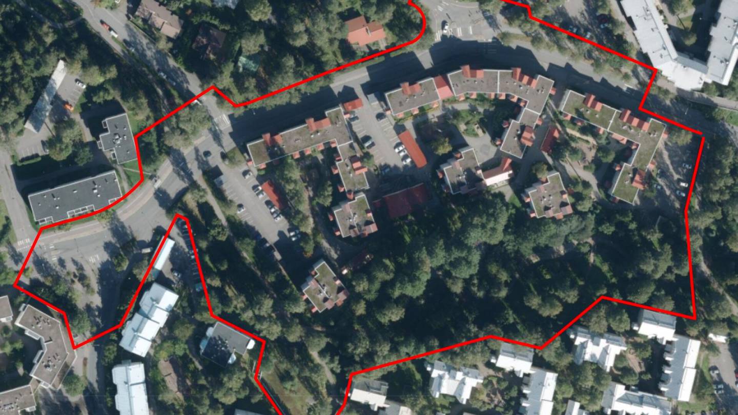 Kaupunkisuunnittelu | Helsinki haluaa purkaa seitsemän alle 40-vuotiasta kerros­taloa Vesalassa Aarre­puiston reunalta