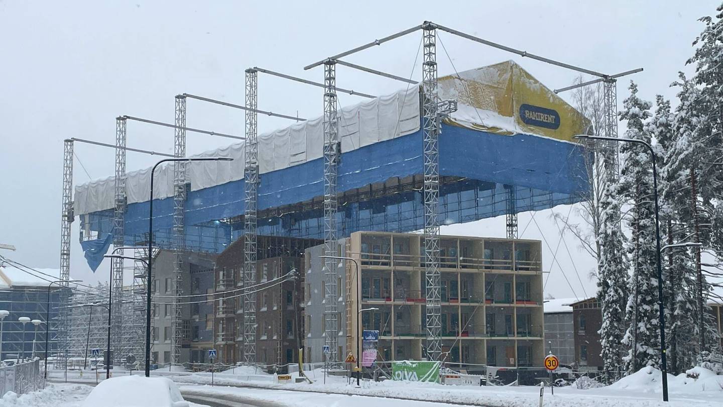 HS Helsinki | Kuva: Puukerros­talo suojattiin säältä valtavalla ”hatulla”