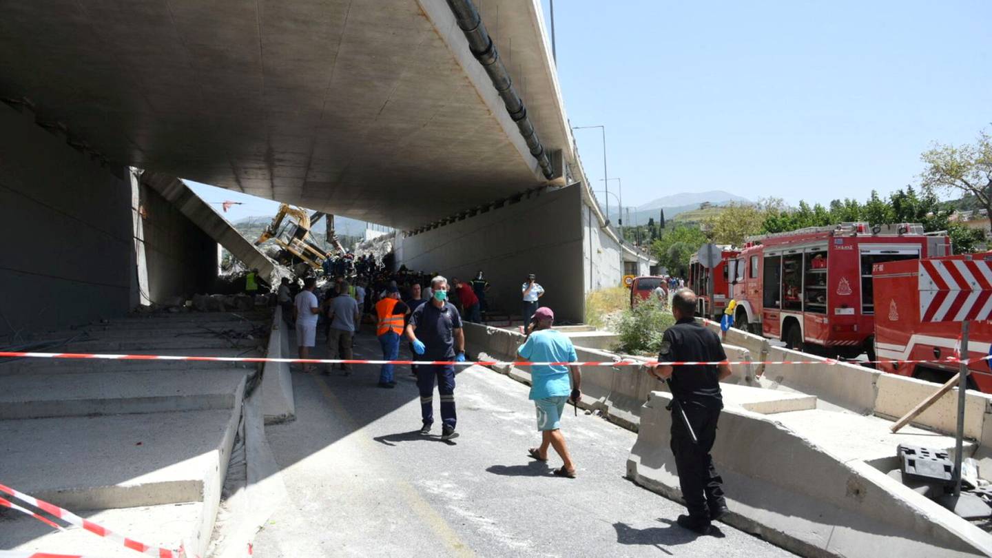 Onnettomuudet | Silta romahti Kreikassa, yksi kuollut ja useita loukkaantunut