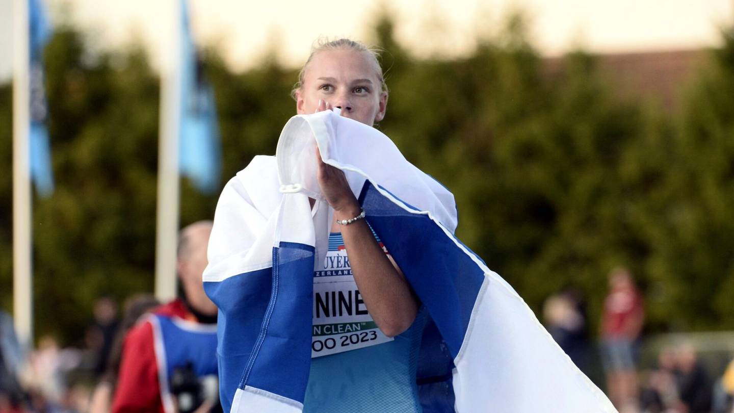 Yleisurheilu | Saga Vanninen otteli nuorten EM-kultaa: ”Olisin aidoissakin vähän parempaa toivonut”