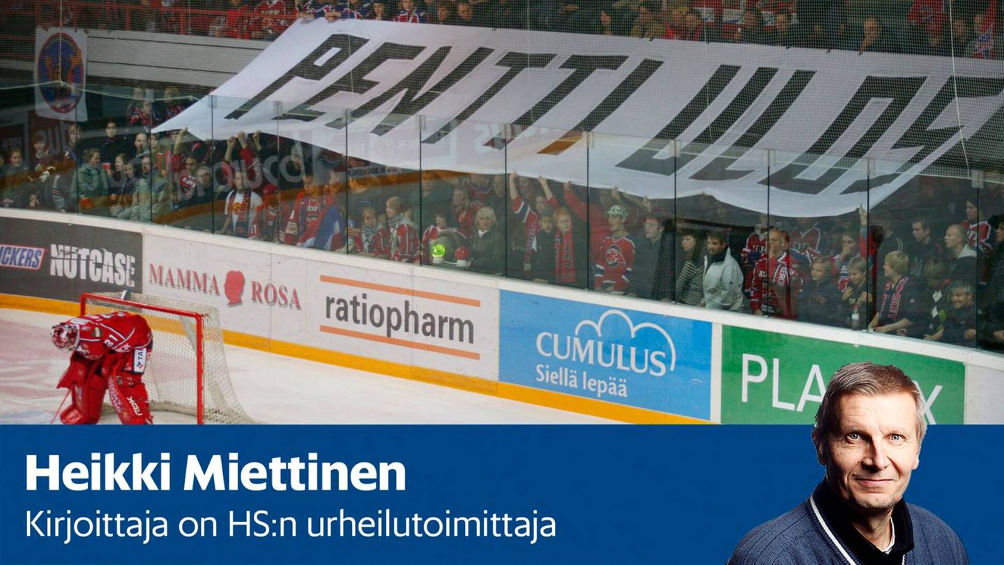 Kommentti | HIFK-faneja koetellaan – niin on ollut ennenkin, kun broilerit lensivät jäälle ja iso lakana vaati Pentti Matikaiselle potkuja
