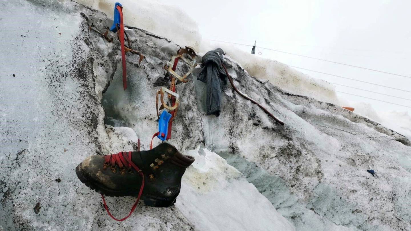 Ilmastonmuutos | Sulava jää paljasti vuonna 1986 kadonneen kiipeilijän jäänteet Sveitsin Alpeilla