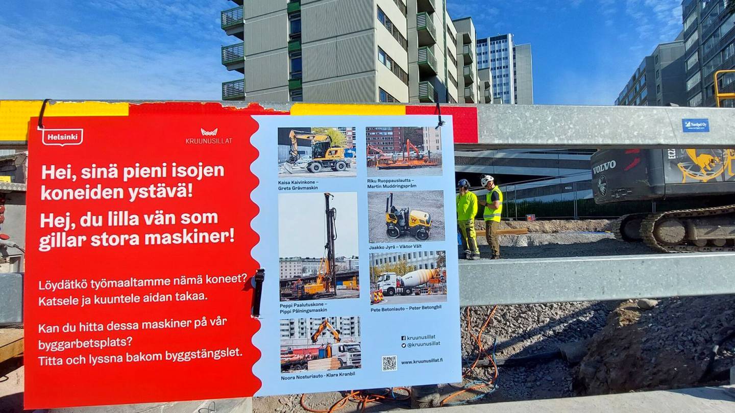 HS Helsinki | Aikuisia ahdistava Peppi Paalutuskone viihdyttää lapsia työmaalla – ”En meinannut saada lapsiani pois sieltä”
