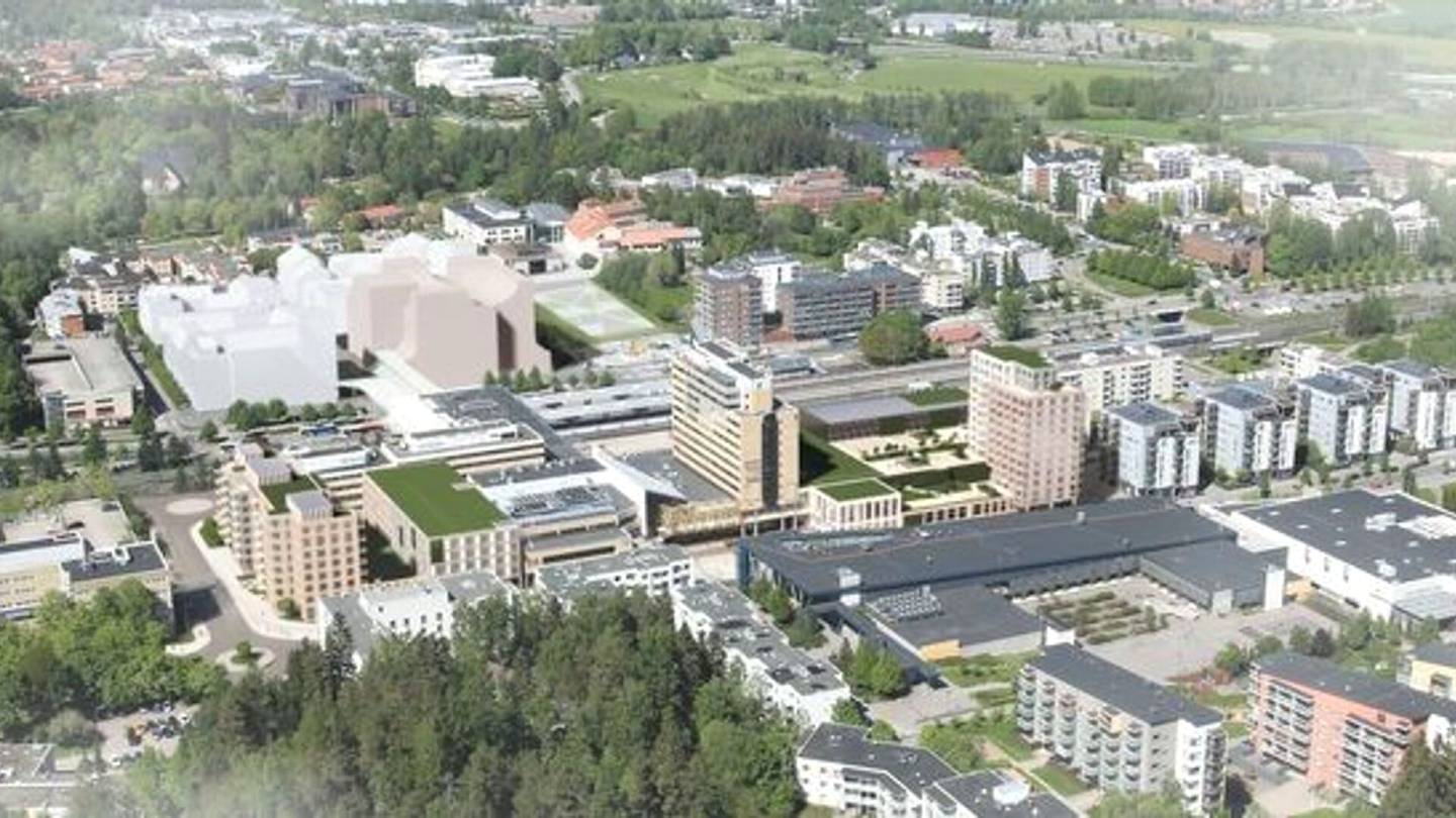 Kaupunkisuunnittelu | Espoon keskukseen suunnitellaan hyper­markettia ja 15-kerroksista torni­taloa