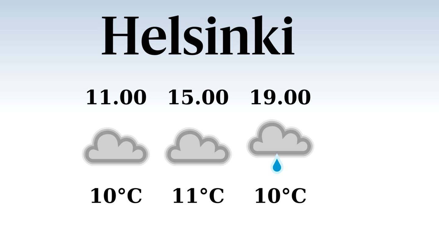 HS Helsinki | Helsingissä odotettavissa sateinen ilta, iltapäivän lämpötila nousee eilisestä yhteentoista asteeseen