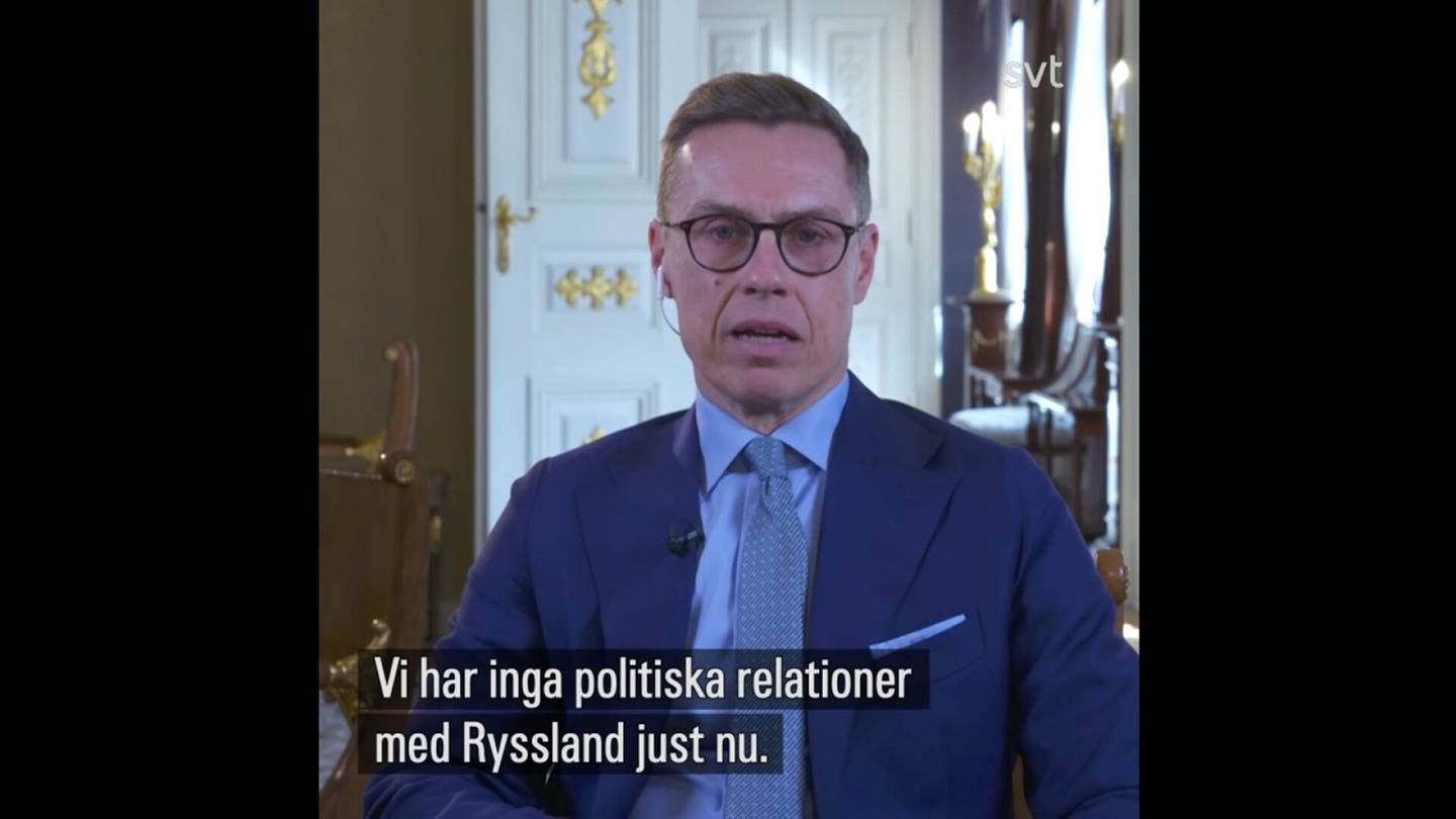 Ruotsi | Presidentti Stubb rauhoitteli ruotsalaisia SVT:n haastattelussa