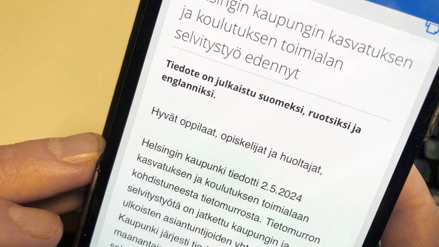 Helsingin tietomurto | Aivan kaikkien helsinkiläis­koululaisten tiedot saatettiin viedä historiallisessa tietomurrossa – Toimi näin