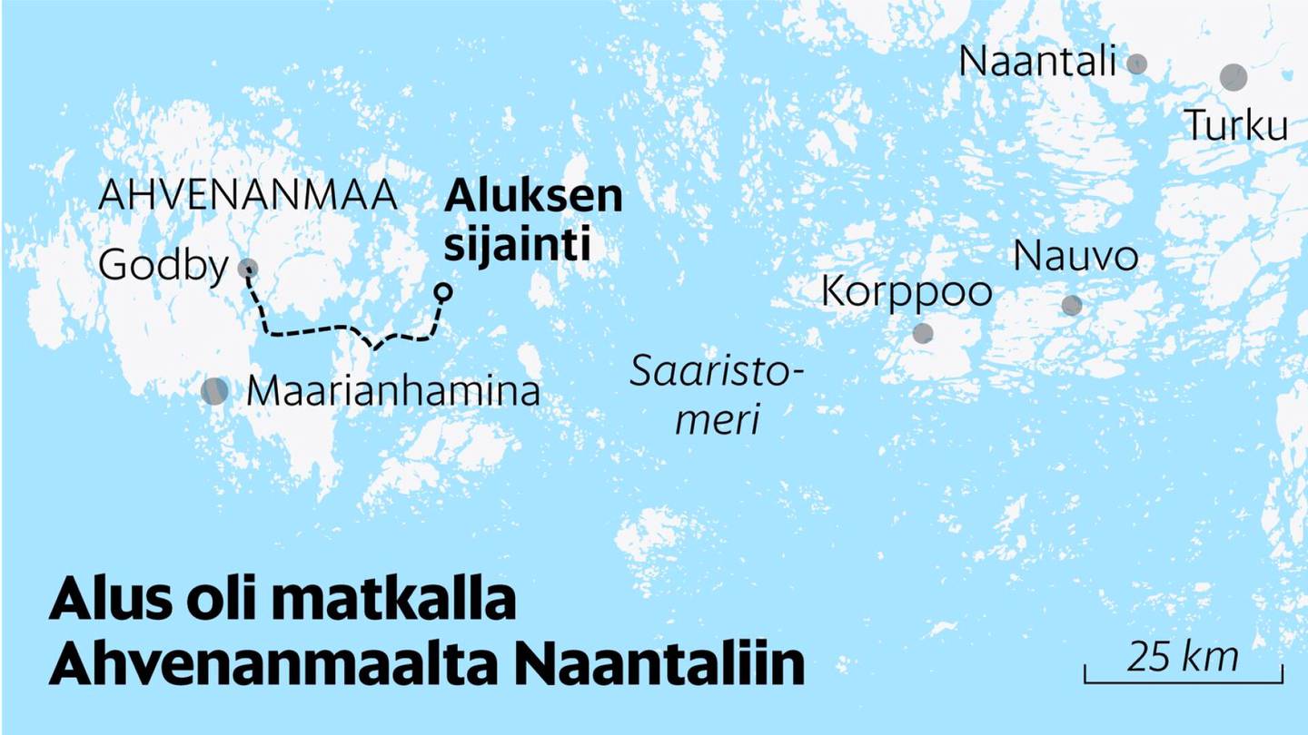 Onnettomuudet | Ahvenanmaan saaristossa karille ajaneen suomalaisen rahti­aluksen kapteenin epäillään olleen humalassa