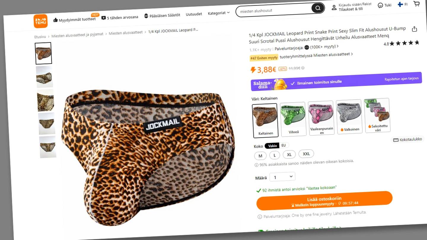 Markkinointi | Temun sensuellit leopardi­kalsarit täyttivät internetin – ”Sehän on ihan hullu tuote”