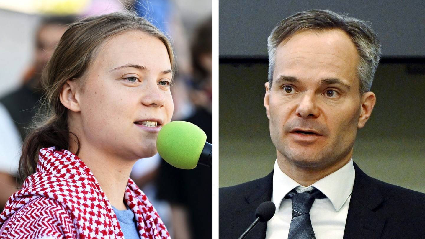 Ilmasto | Greta Thunberg syytti valtaa­pitäviä eduskunta­talon rapuilla – Mykkäsen mukaan ”ei kannata vaipua apatiaan”